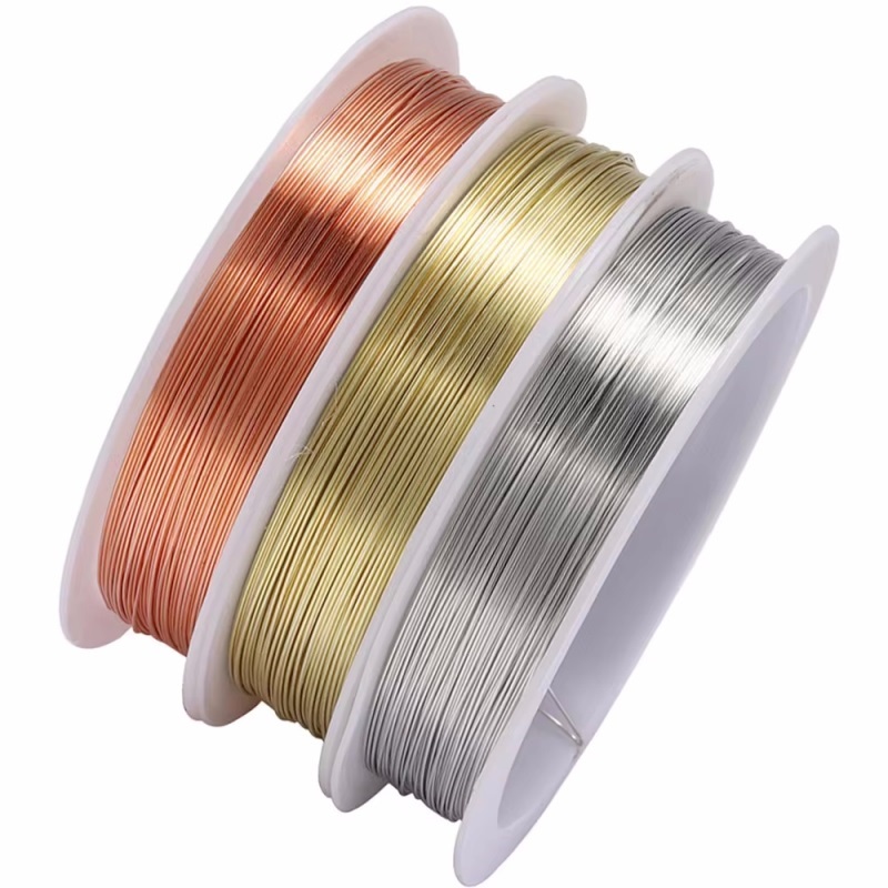 Copper Wire Roll - 1 Roll 0.2/0.3/0.4/ 0.5/ 0.6/0.8mm Sturdy