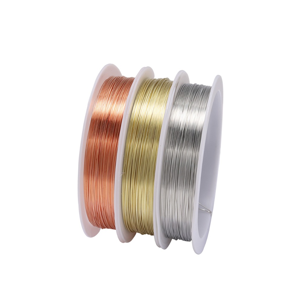 Copper Wire Roll - 1 Roll Sturdy Gold Alloy Copper