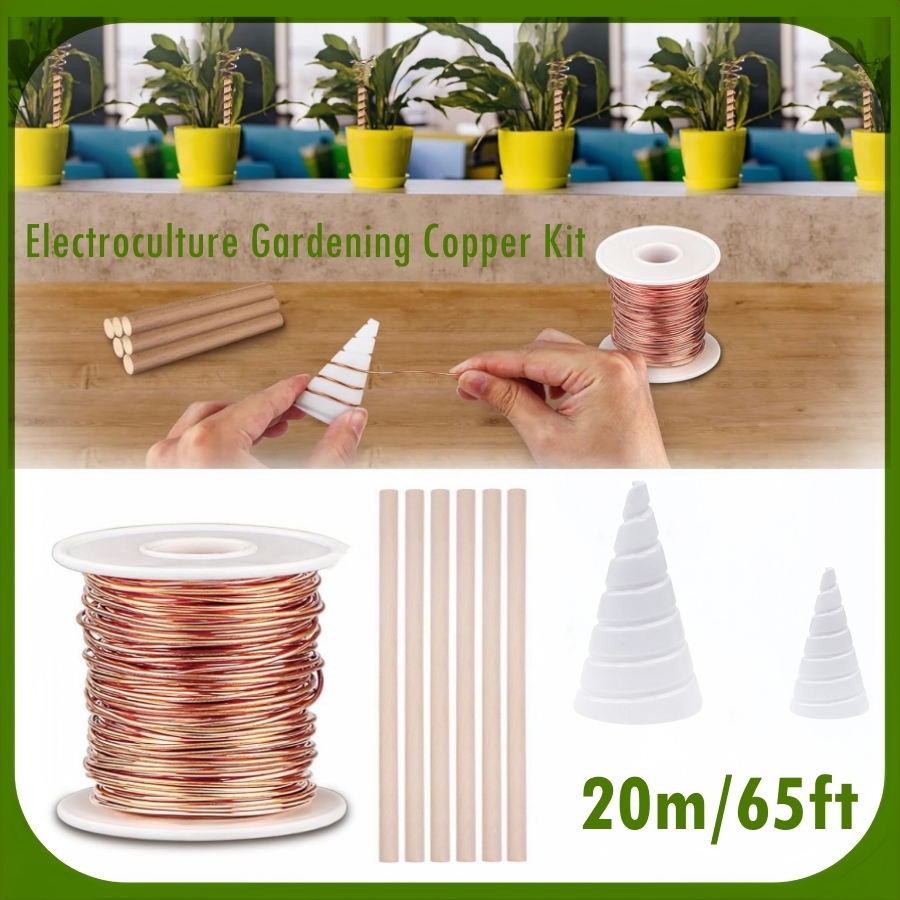 20m/65ft Electroculture Garden - Copper Wire Roll 评论和价格