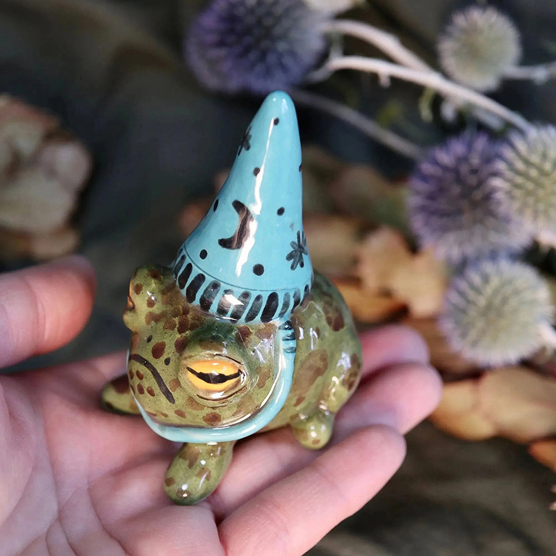 Cute Frog Statues for Garden W - Bonsai Garden Art 评论和价格