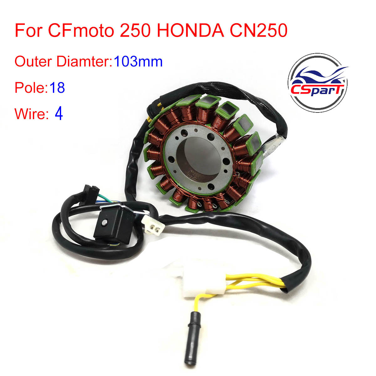 Magneto Stator 18 Pole Coil 4  - Copper Wire Roll 评论和价格